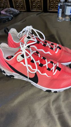 Nike React Element 55 Mens Size 8 men’s or 9.5 women’s Pink Black Walking Running Shoes Sneakers $40