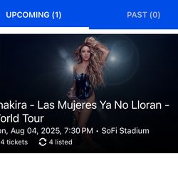 Shakira Tickets Sofi Stadium