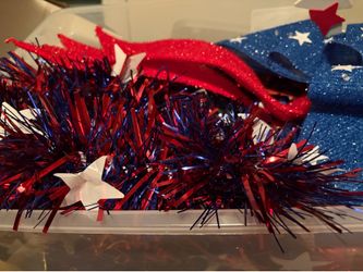 Large lot of 4th of July and fall decorations