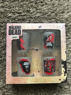 The Walking Dead AMC Shot Glass Set of 4
