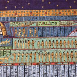 Vintage - RARE - Hand-Painted - Egyptian Goddess