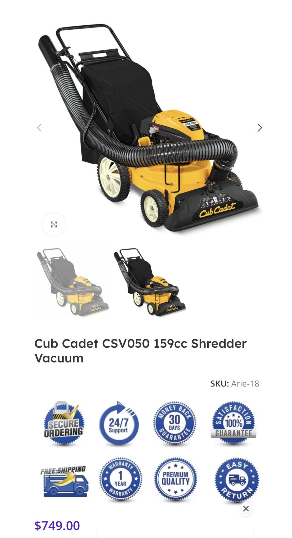 Cub Cadet CVS-050