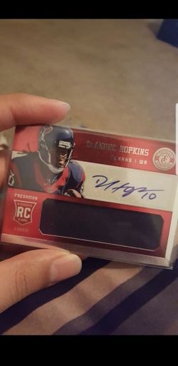 DeAndre Hopkins Jersey&Auto Rookie Card
