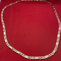 14k Solid Tiger Eye Chain