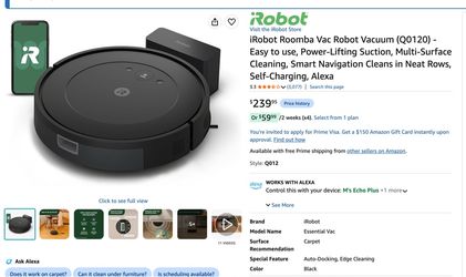 Roomba vac q0120