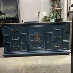 Turquoise navy dresser from Stanley