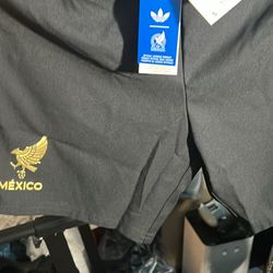 Black and Gold Mexico shorts