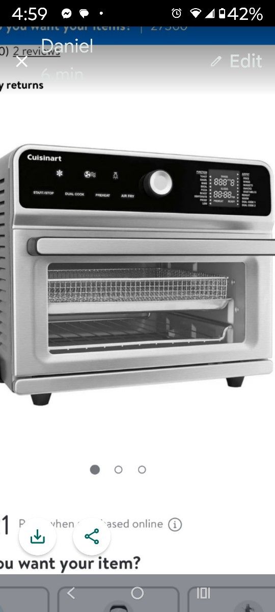 Brand New Roster Over And Air Fryer