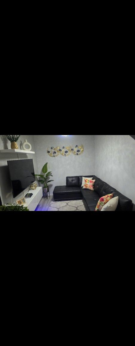 Black sofa