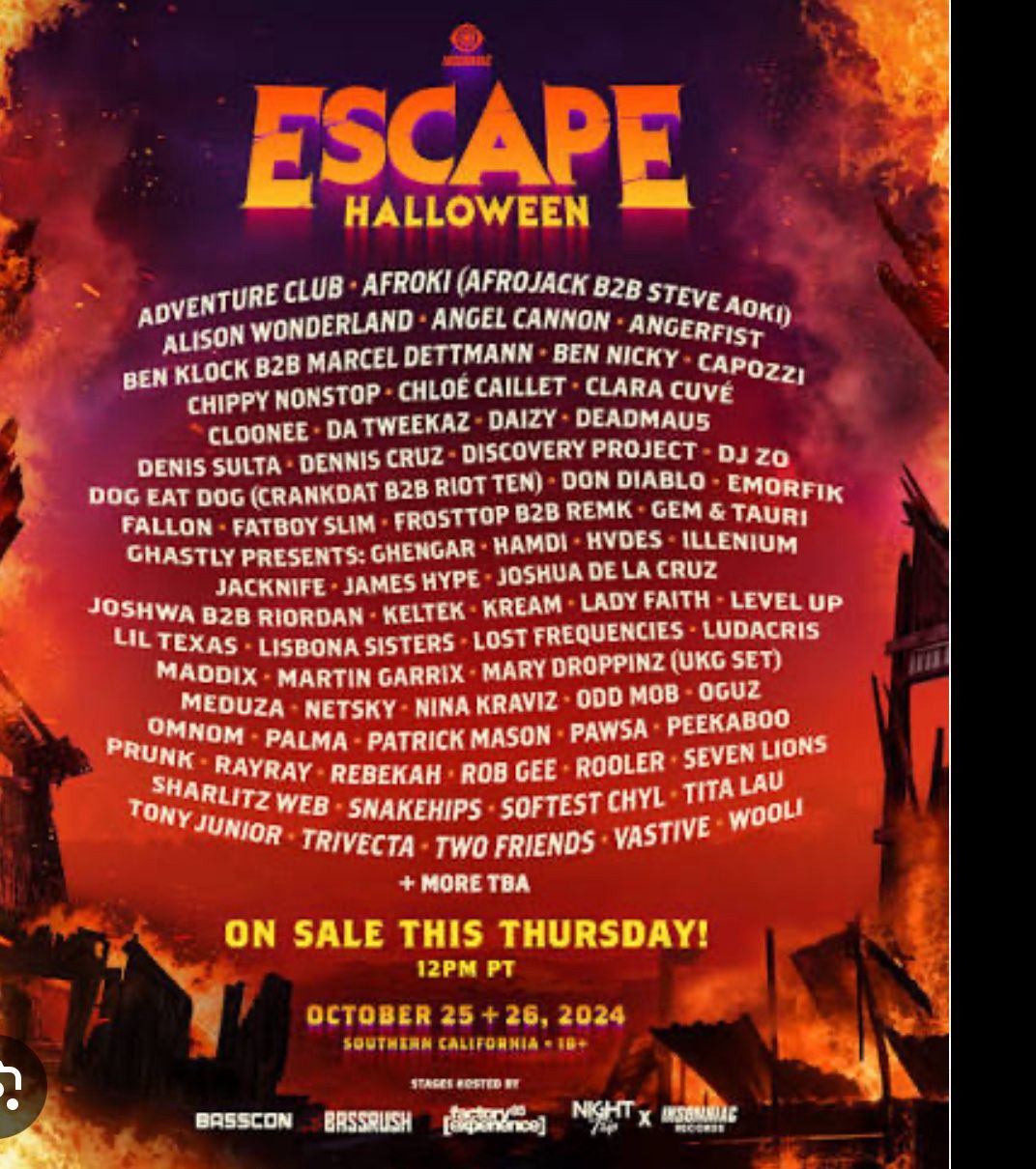 ESCAPE DAY 2 GA TICKET