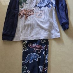 Dinosaur Pajamas SET Long Sleeve 5T