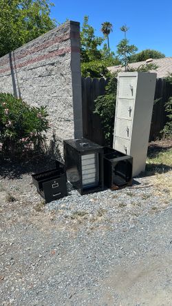 Free file cabinets, free metal