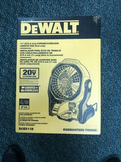 Jobsite Fan, Tools-Power Dewalt Brand New in Box!