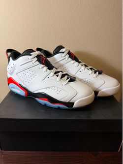 Jordan 6 Retro Low Golf 'White Infrared' Size 10 DV1376-106