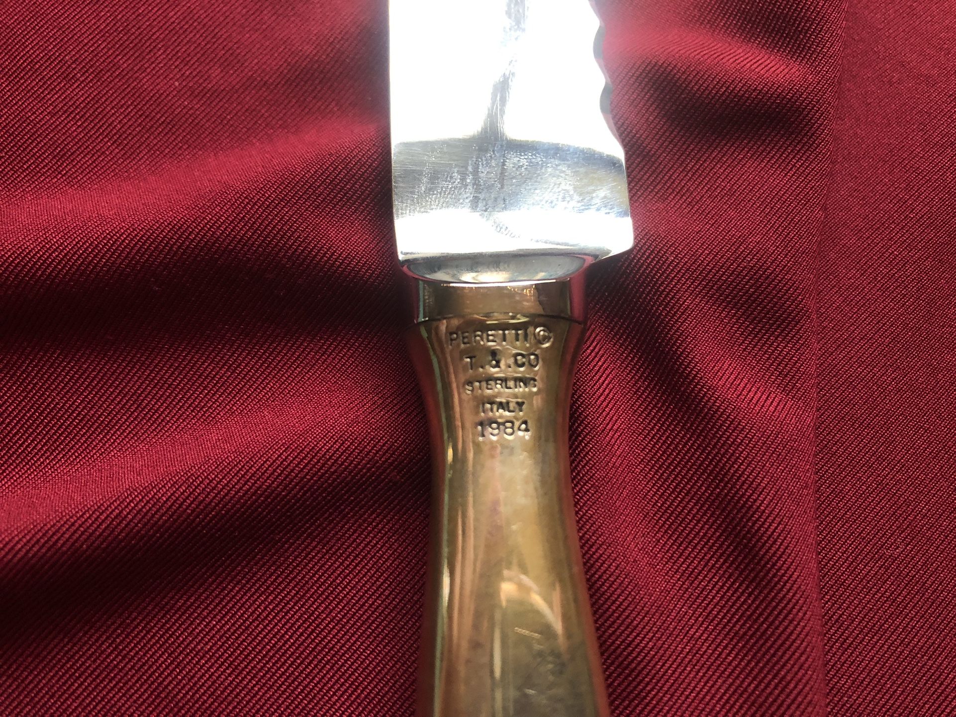 Bread Knife, Tiffany & Co., 1984. Wedding Gift