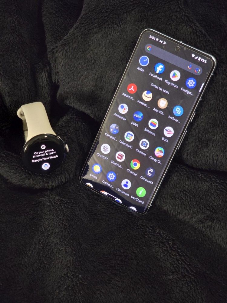 Google Pixel 8 Pro + Google pixel Wach 3