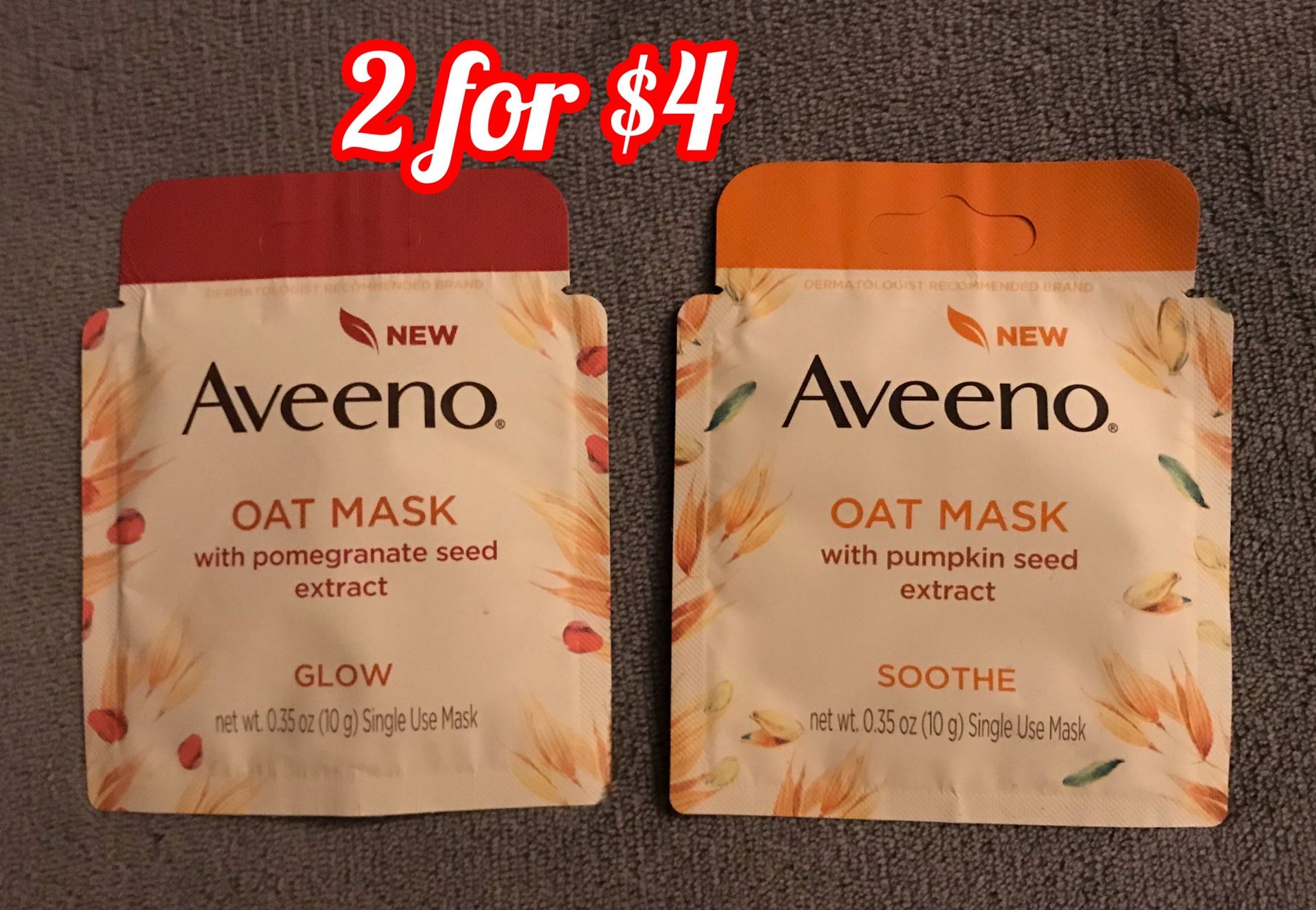 Aveeno face masks