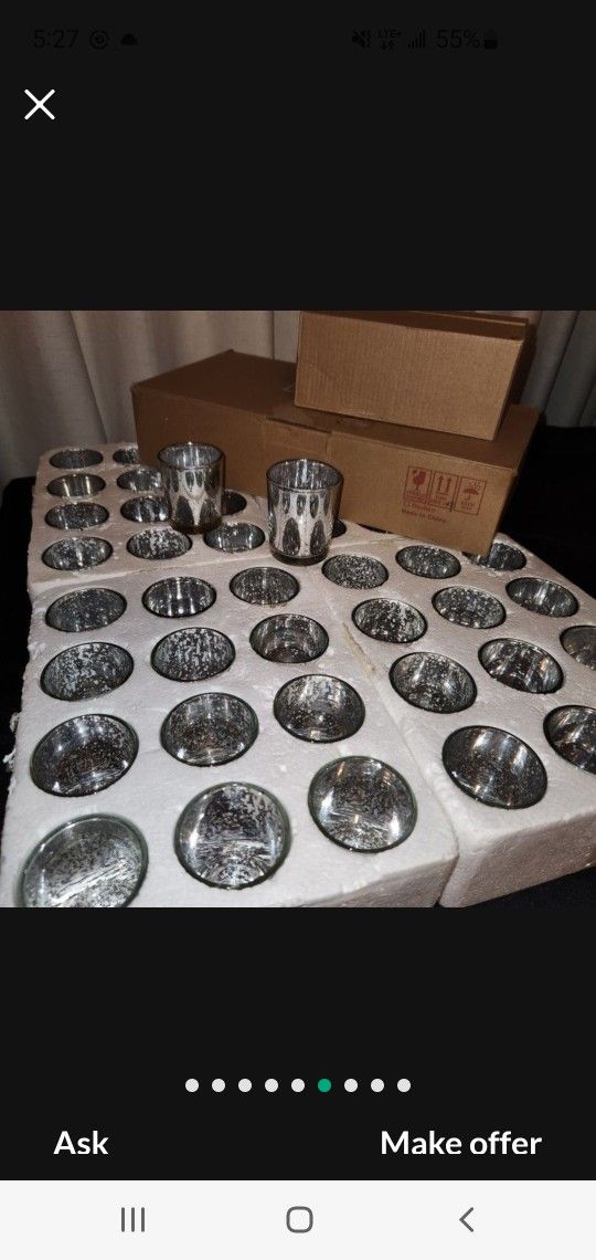 73 Silver Candle Votives