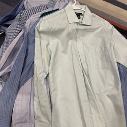 Lands End Dress Shirts Size 15 Neck 32 Sleeve 