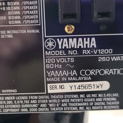 Yamaha RX-V1200 Stereo Receiver 