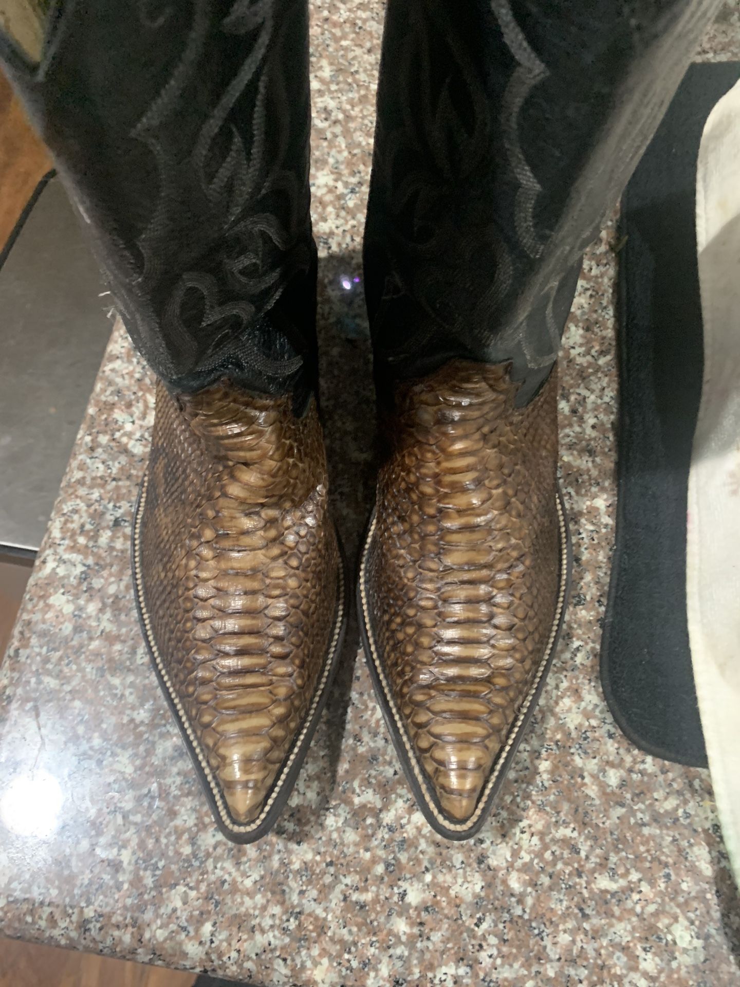 Botas Vaqueras Originales De Piel De Víbora