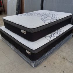 🟢queen Size Mattress Pillow Top 12" Thick 