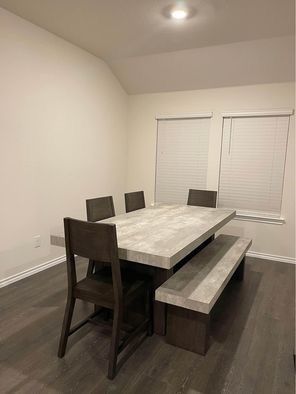 Solid Wood Kitchen Table & Buffet/ Entertain Center