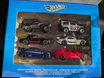 Hot Wheels Silver Series Japanese Multipack 6 Car Set Mazda Nissan Honda Toyota
Brand New