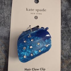 Kate Spade blue strawberry hair claw clip