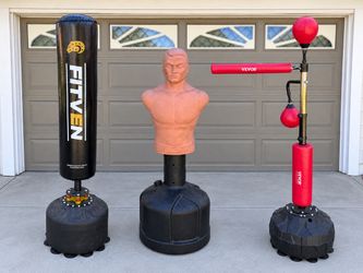 3-Piece Boxing Setup – Punching Bag, Torso Dummy & Reflex Traine