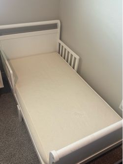 Toddler bed and mattress