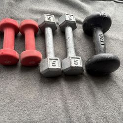 5 Hand Weights - 3- 10 Lbs