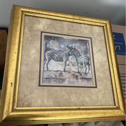 Zebra Print In Frame