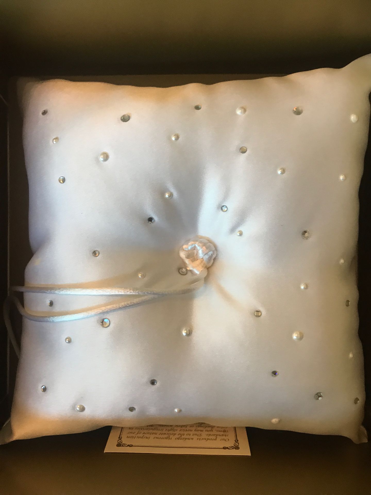 Beverly Clark ring bearer pillow