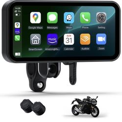 6.25” Motorcycle CarPlay/Android Auto GPS Waterproof + TPMS – NEW $99