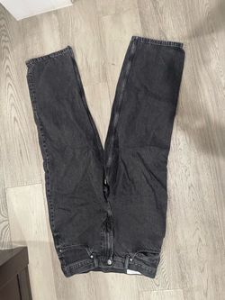 Black Washed Denim Jeans