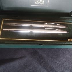 Pen And Pencil Silver Set 