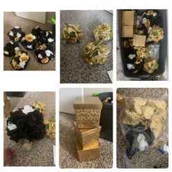 Black & Gold Party Supplies... Mostly DIY
