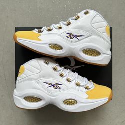 Reebok Question Mid Yellow Toe Kobe