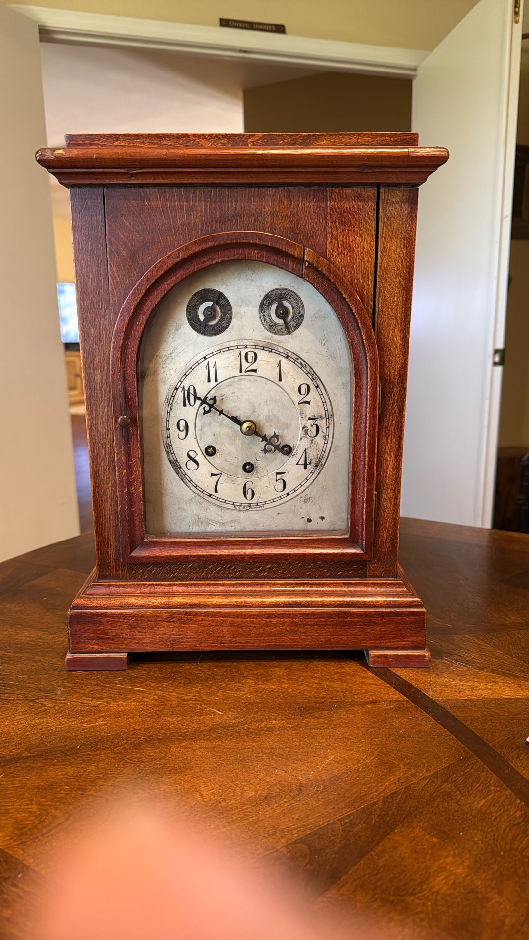 Antique Mantel Clock Kuehl Clock Co.