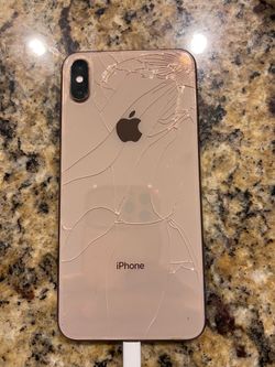 iPhone XS Max - cracked front and back