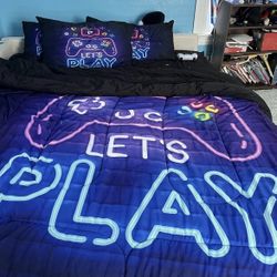 NEW Comforter Bed Set (Gaming, Boys) - Queen Size 