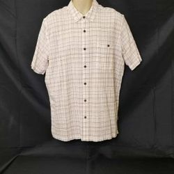 Patagonia Organic Cotton Button Up Golf Shirt Size XL