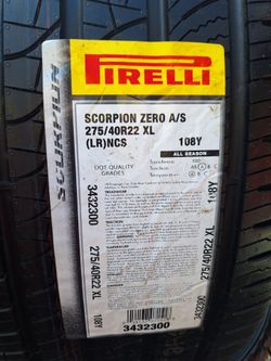 275/40/22 PIRELLI SCORPION ZERO AS ⚡️Llantas nuevas en especial 🔥