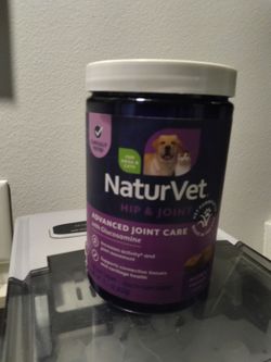Nature vet hip and joint advanced joint care w/ glucosamine 15.2 ounce 180 soft chews