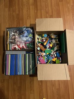 Assorted With Lego And Bricks 