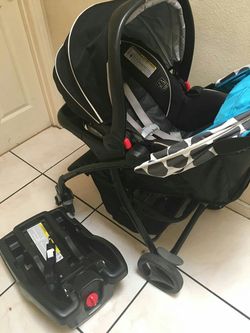 Stroller + car seat and base