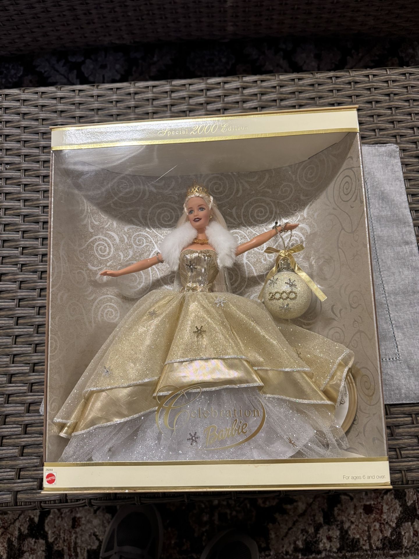 Celebration Barbie Special Edition 2000 Gold Millennium Doll Unopened