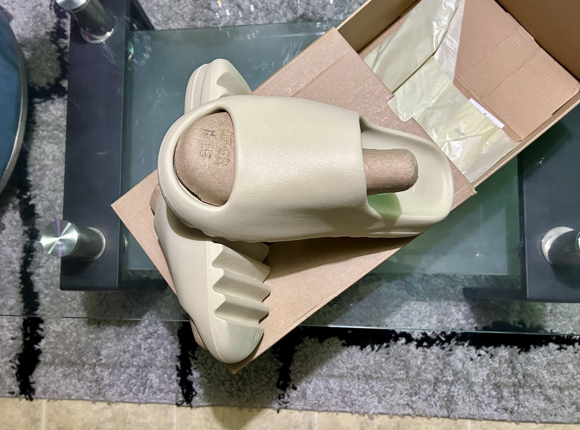 Yeezy slide size 13 Amazon.com | adidas Yeezy Slide Mens Size- 13 | Sport  main image 2