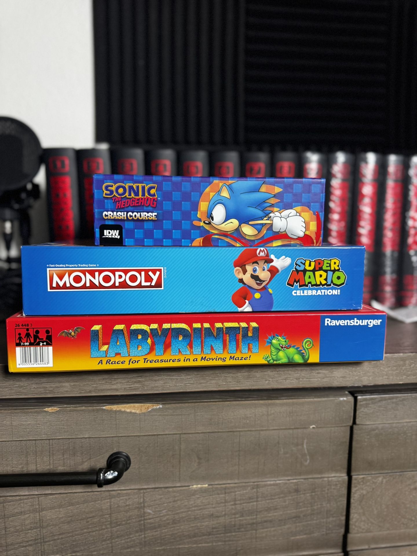 Board Games (Sonic, Mario & Labyrinth) + Funko Pop